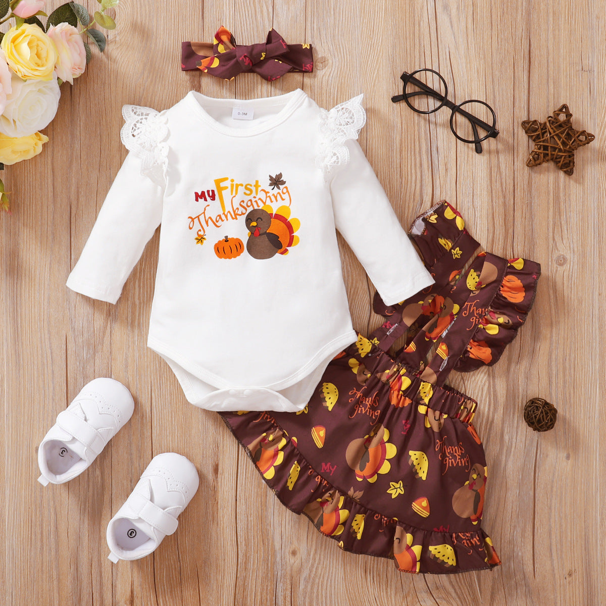 Baby Romper Suspender Skirt