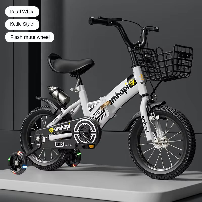 Children'S Folding Bicycle Baby Stroller 12-14-16-18-20 Inch Bicycle New Boys and Girls 2 Years Old - 10 Years Old Bicycle 2024