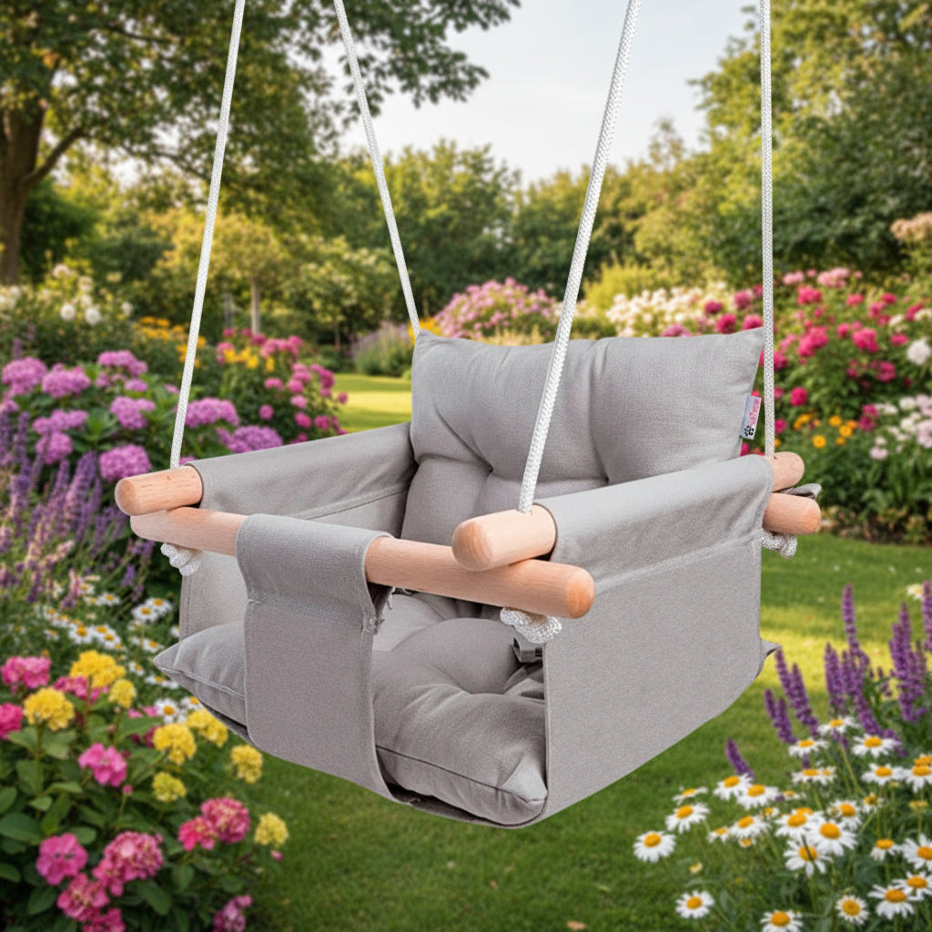 Canvas Baby Swing Chair (Mounting Hardware Included)