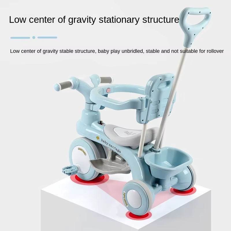 Lazychild Pedal Trike Baby Balance Bike Multi-Function Kid Bicycle Child Stroller Gift for 1-6 Years Baby 2023 New Dropshipping