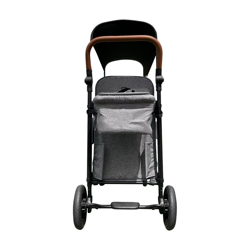 2 Seater Baby Wagon Hot Sale Outdoor Folding Trolleys Carts Portable Kids Stroller Wagon