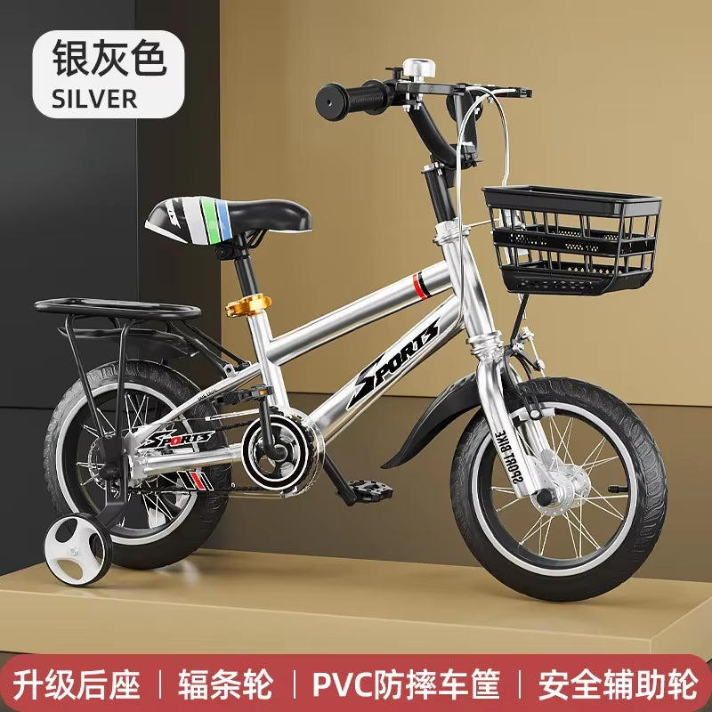 High Quality Light Weight Adjustable Height Bicycle Electroplate Stroller Safety Children Christmas Kids Bike Favorite Gifts