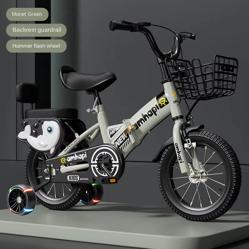 Children'S Folding Bicycle Baby Stroller 12-14-16-18-20 Inch Bicycle New Boys and Girls 2 Years Old - 10 Years Old Bicycle 2024