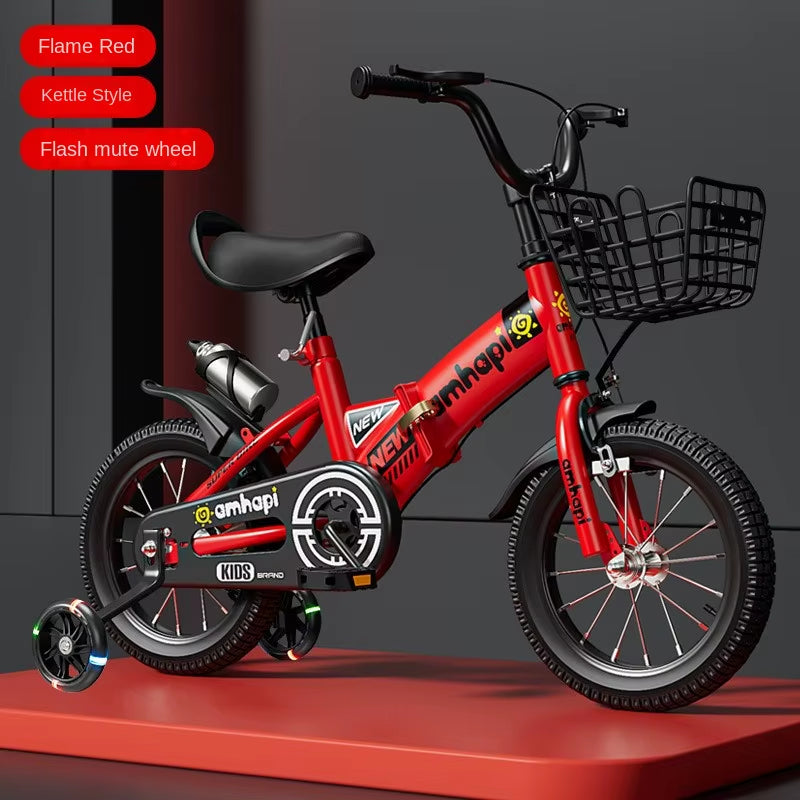 Children'S Folding Bicycle Baby Stroller 12-14-16-18-20 Inch Bicycle New Boys and Girls 2 Years Old - 10 Years Old Bicycle 2024