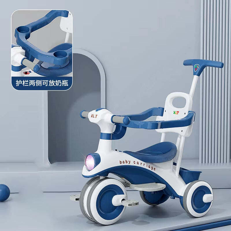 Baby Stroller Children'S Tricycle 1-6Years Old Baby Bicycle Three-Wheel Kids Bike Travel Push Chair Boys Girls Birthday Gift