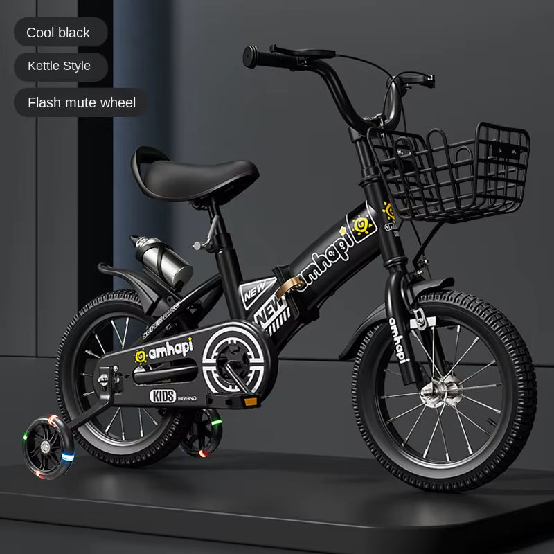Children'S Folding Bicycle Baby Stroller 12-14-16-18-20 Inch Bicycle New Boys and Girls 2 Years Old - 10 Years Old Bicycle 2024