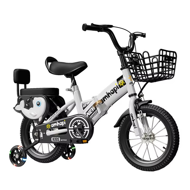Children'S Folding Bicycle Baby Stroller 12-14-16-18-20 Inch Bicycle New Boys and Girls 2 Years Old - 10 Years Old Bicycle 2024