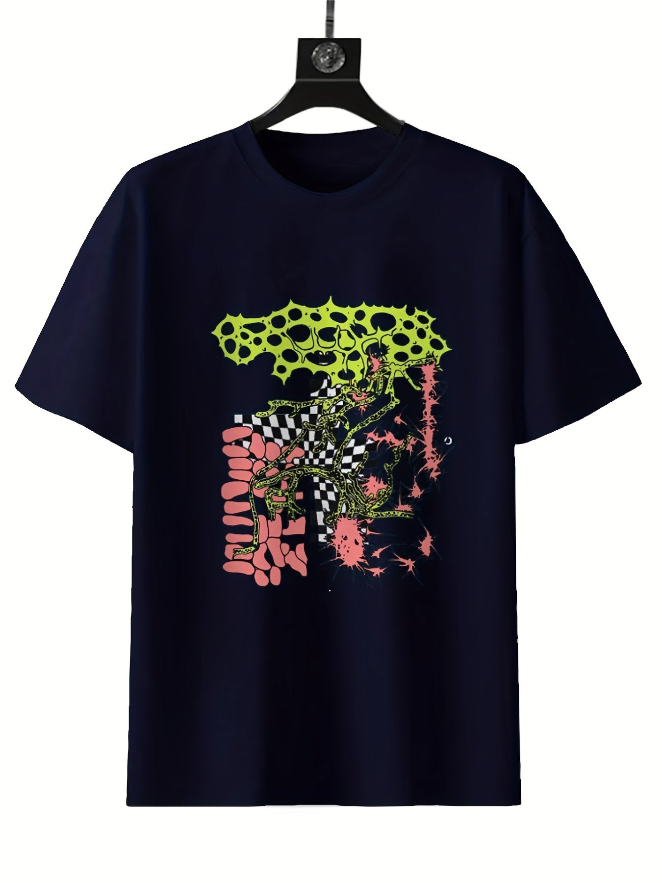 Round Neck Printed T-shirt Casual Spring