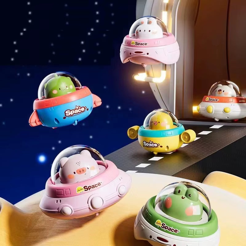 Baby Car Toys Press Gear Car Children'S Toy Car Cute Pull Back Inertial Car Toy for Toddler Puzzle Animals Car Gift for Children