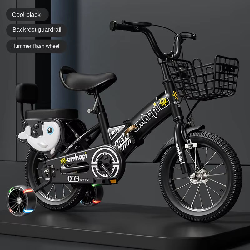 Children'S Folding Bicycle Baby Stroller 12-14-16-18-20 Inch Bicycle New Boys and Girls 2 Years Old - 10 Years Old Bicycle 2024