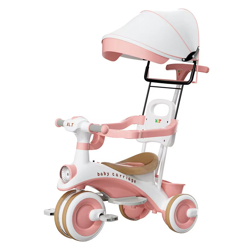 Baby Stroller Children'S Tricycle 1-6Years Old Baby Bicycle Three-Wheel Kids Bike Travel Push Chair Boys Girls Birthday Gift