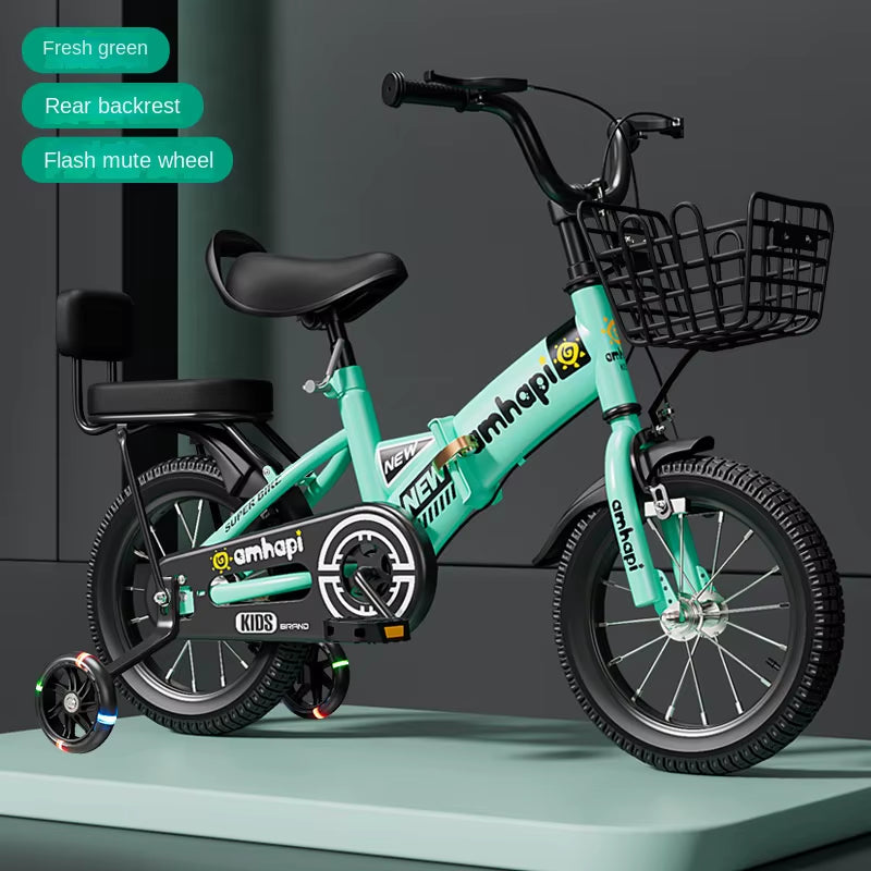 Children'S Folding Bicycle Baby Stroller 12-14-16-18-20 Inch Bicycle New Boys and Girls 2 Years Old - 10 Years Old Bicycle 2024