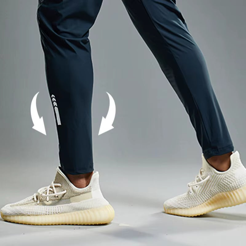 Summer Elastic Men Running Sport Pants Jogging Sweatpants Casual Outdoor Training Gym Fitness Trousers