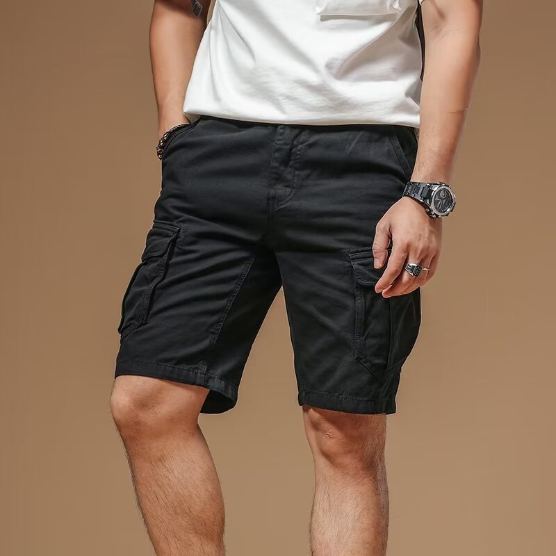 Hong Kong Style Workwear Shorts For Men