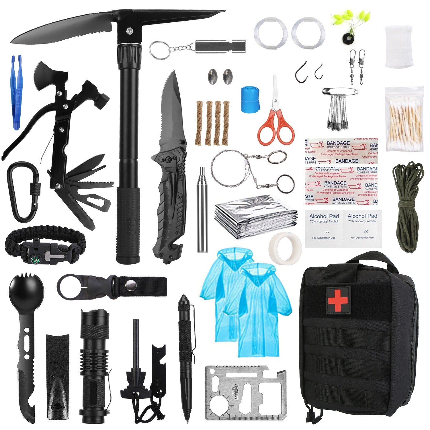 Emergency Survival Gear - 121 Pieces