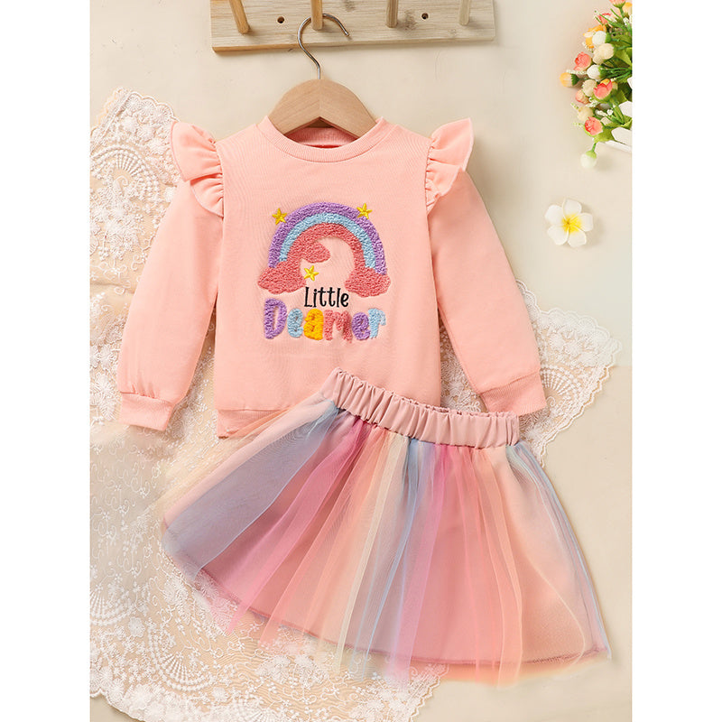Baby Girls Rainbow Skirt Set