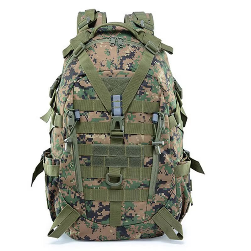 Camping Backpack Men'S Bag Travel Bags Tactical Molle Climbing Rucksack Hiking Outdoor Reflective Shoulder Fishing Laptop Bag