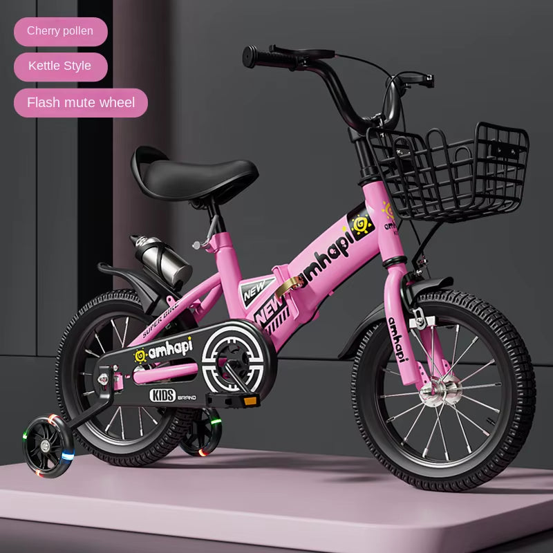 Children'S Folding Bicycle Baby Stroller 12-14-16-18-20 Inch Bicycle New Boys and Girls 2 Years Old - 10 Years Old Bicycle 2024