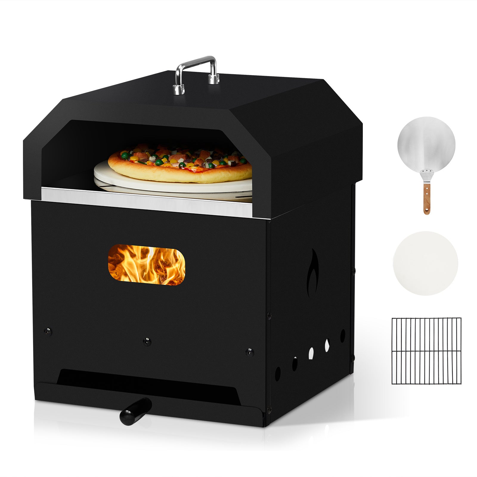 Square Pizza Oven With Handle