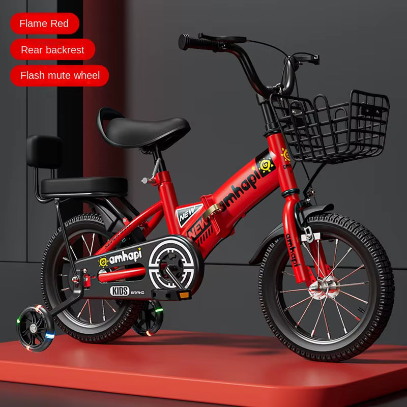 Children'S Folding Bicycle Baby Stroller 12-14-16-18-20 Inch Bicycle New Boys and Girls 2 Years Old - 10 Years Old Bicycle 2024