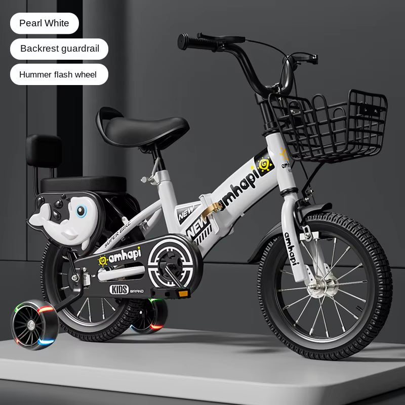 Children'S Folding Bicycle Baby Stroller 12-14-16-18-20 Inch Bicycle New Boys and Girls 2 Years Old - 10 Years Old Bicycle 2024