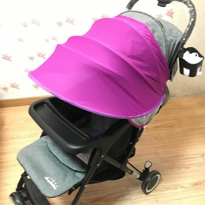 Stroller Sunshade Sun Cover Stroller Accessory for Baby Car Universal Waterproof Anti-Uv Stroller Sunshade Cover Pram Umbrella