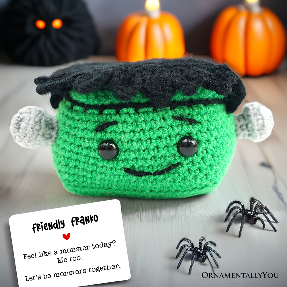 Positivity Frankenstein Crochet Support Doll