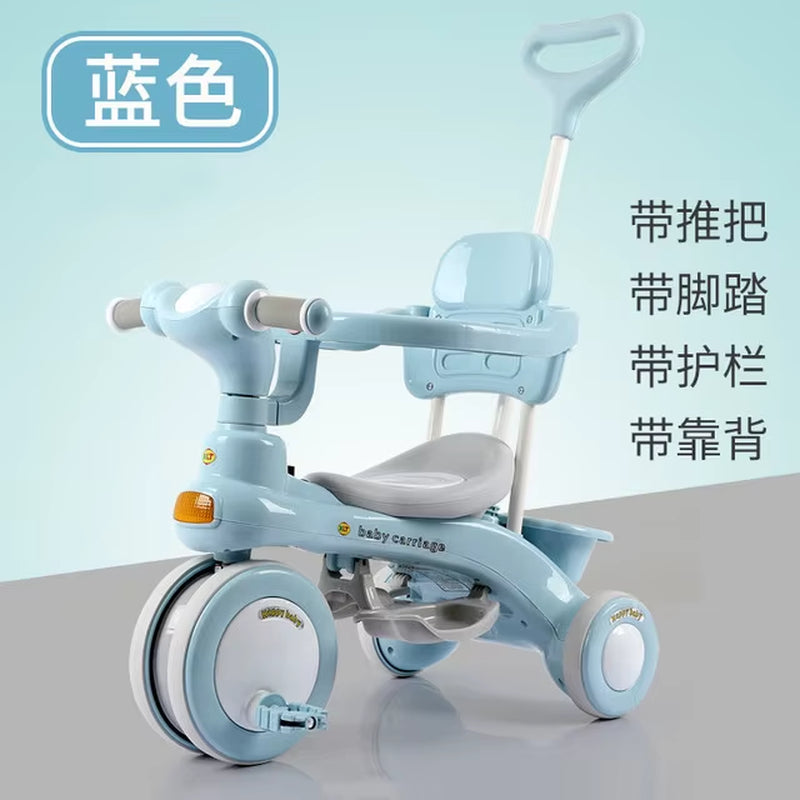 Lazychild Pedal Trike Baby Balance Bike Multi-Function Kid Bicycle Child Stroller Gift for 1-6 Years Baby 2023 New Dropshipping