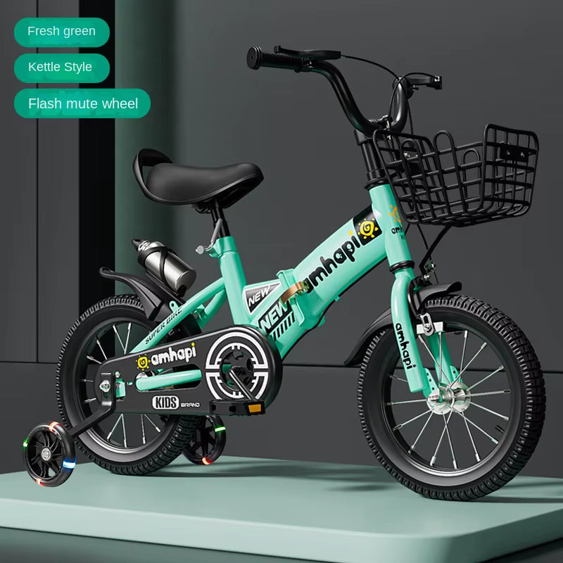 Children'S Folding Bicycle Baby Stroller 12-14-16-18-20 Inch Bicycle New Boys and Girls 2 Years Old - 10 Years Old Bicycle 2024