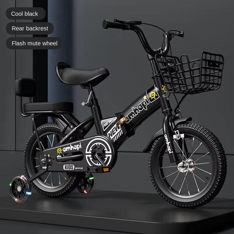Children'S Folding Bicycle Baby Stroller 12-14-16-18-20 Inch Bicycle New Boys and Girls 2 Years Old - 10 Years Old Bicycle 2024