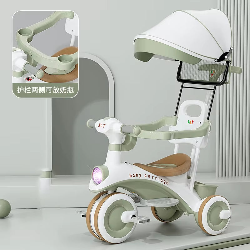 Baby Stroller Children'S Tricycle 1-6Years Old Baby Bicycle Three-Wheel Kids Bike Travel Push Chair Boys Girls Birthday Gift