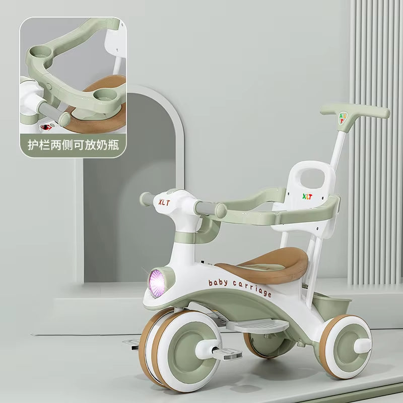 Baby Stroller Children'S Tricycle 1-6Years Old Baby Bicycle Three-Wheel Kids Bike Travel Push Chair Boys Girls Birthday Gift