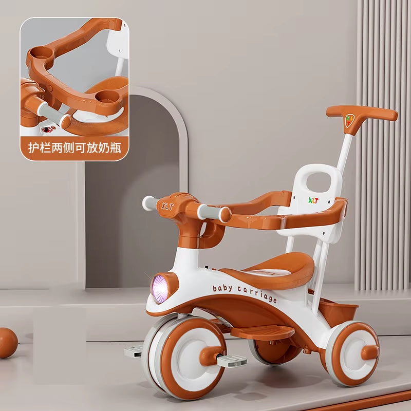 Baby Stroller Children'S Tricycle 1-6Years Old Baby Bicycle Three-Wheel Kids Bike Travel Push Chair Boys Girls Birthday Gift