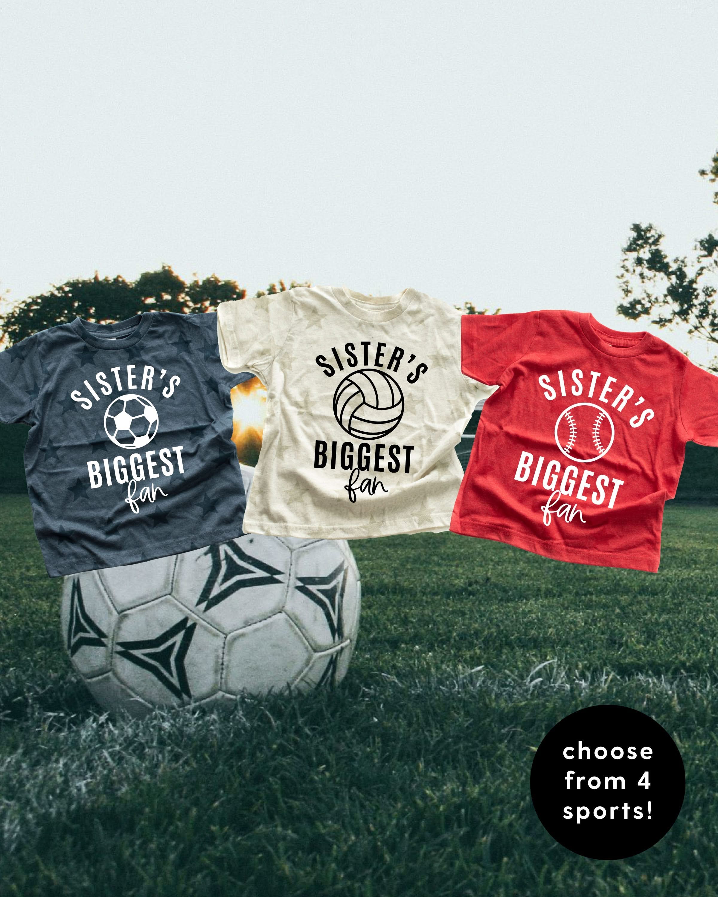 Sister's Biggest Fan - (Choose Your Sport) - Child STAR Tee
