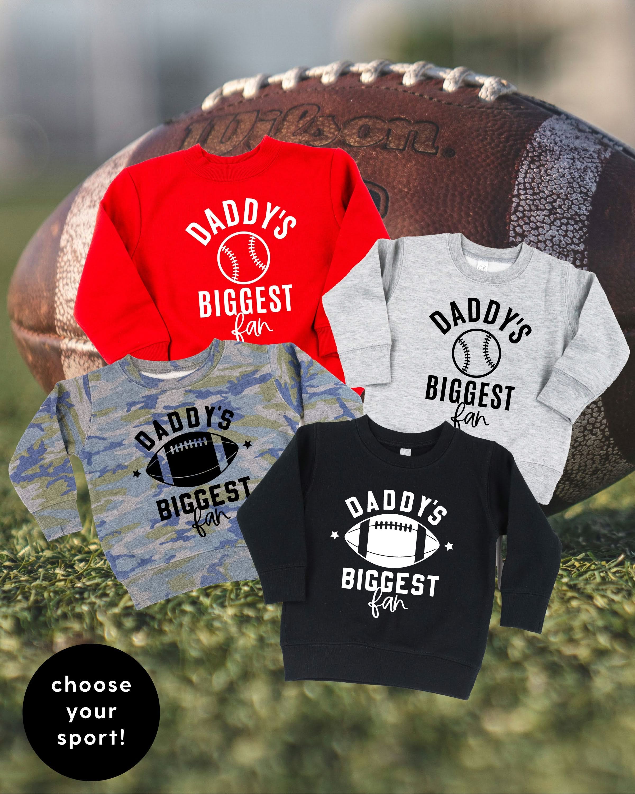 Daddy's Biggest Fan - (Choose your Sport) - Child Sweater