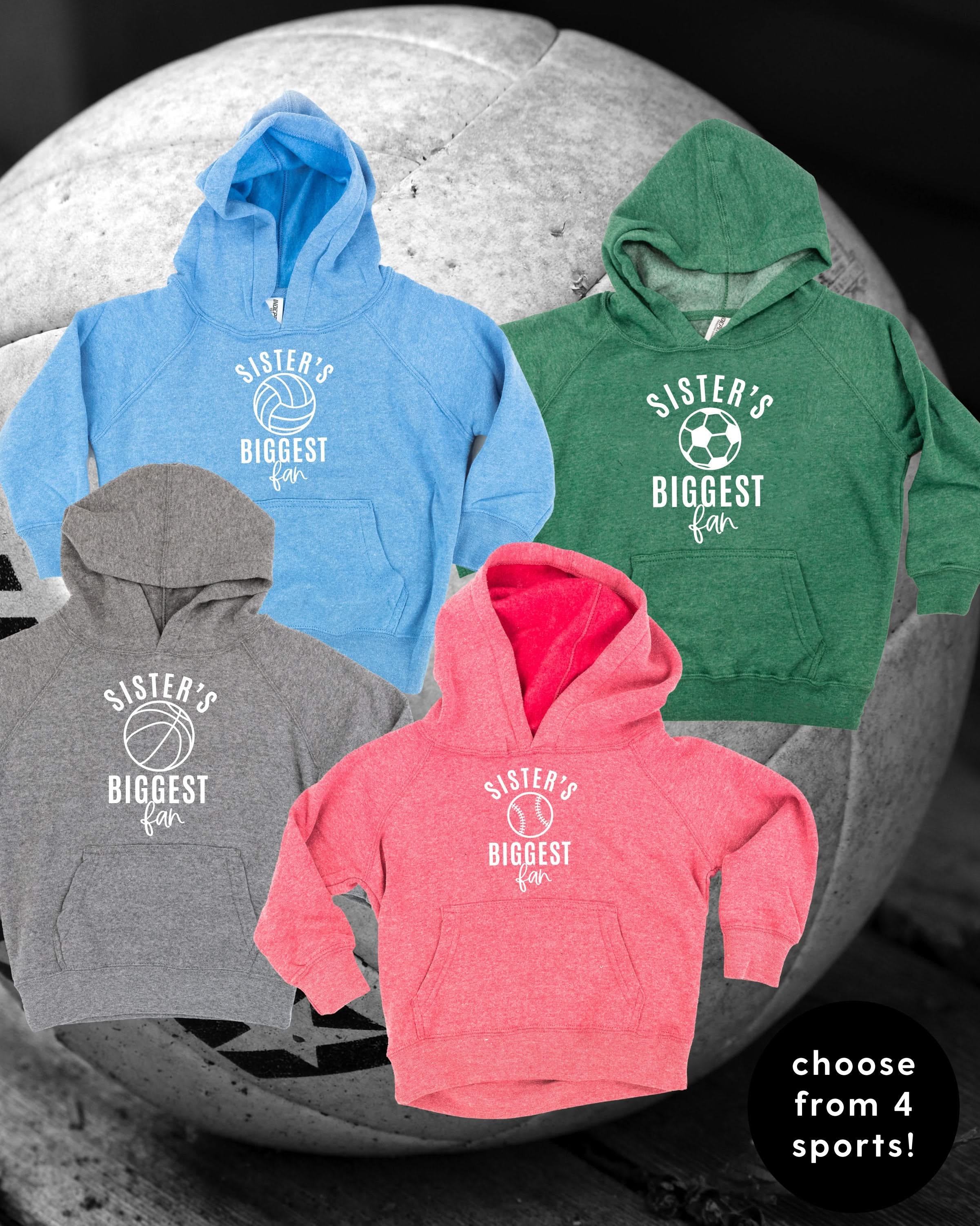 Sister's Biggest Fan - (Choose your Sport) - Child Hoodie