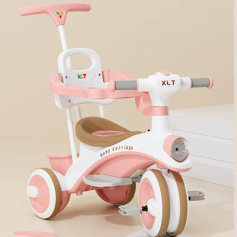 Baby Stroller Children'S Tricycle 1-6Years Old Baby Bicycle Three-Wheel Kids Bike Travel Push Chair Boys Girls Birthday Gift