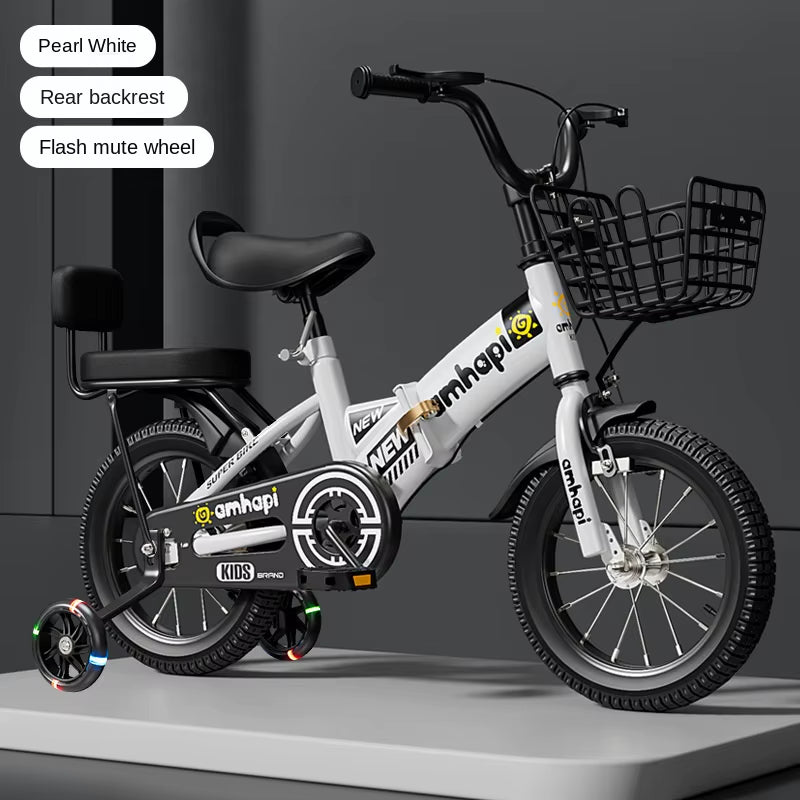 Children'S Folding Bicycle Baby Stroller 12-14-16-18-20 Inch Bicycle New Boys and Girls 2 Years Old - 10 Years Old Bicycle 2024