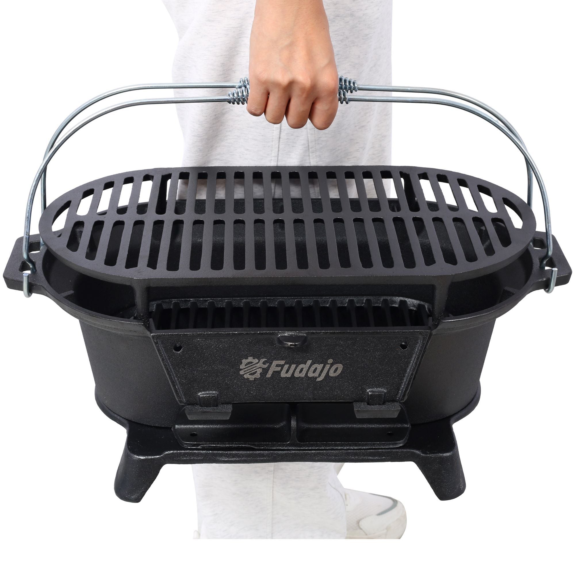 Outdoor Oval Cast Iron Grill