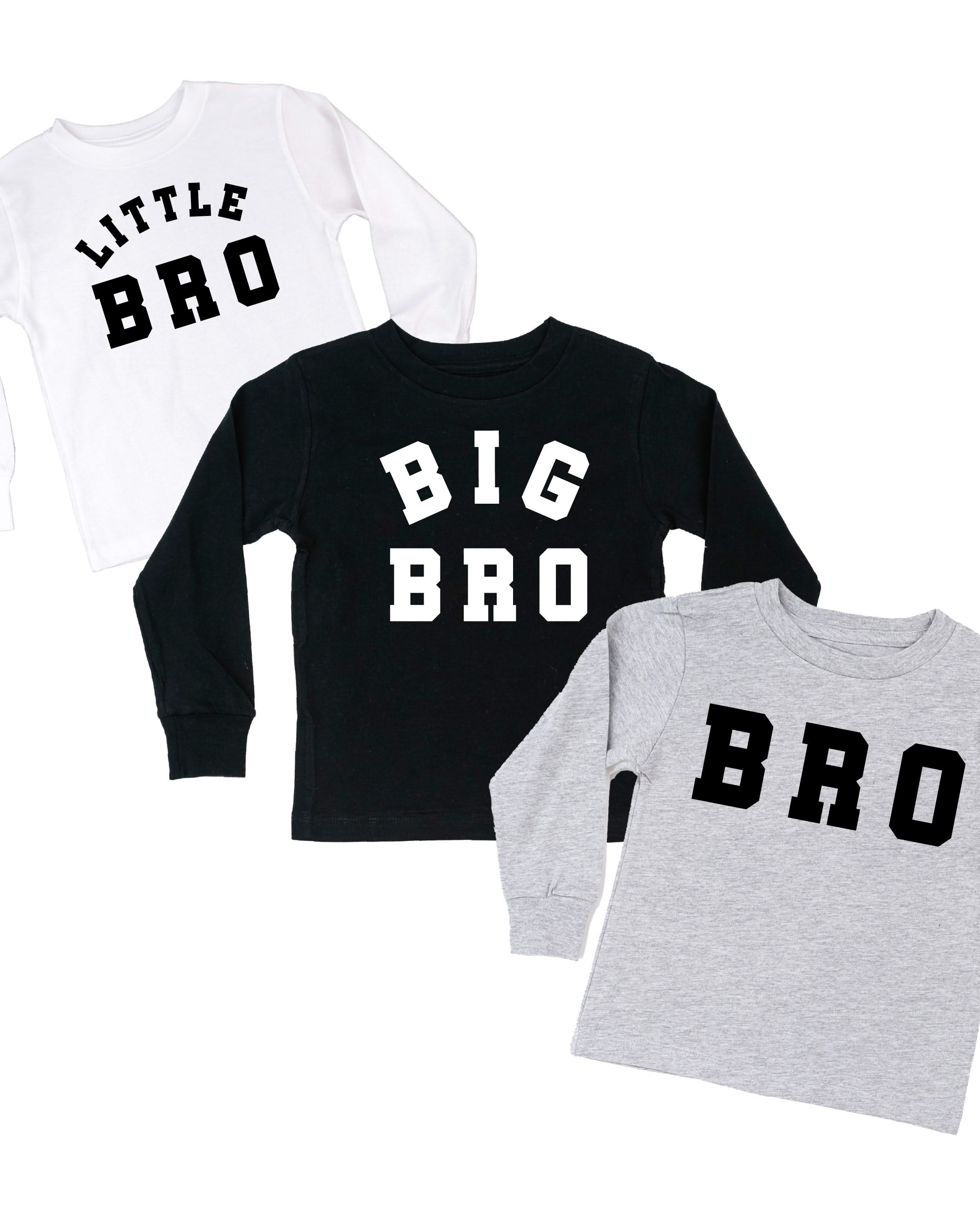 Varsity 'Bro' Sibling Tees - (Choose Your Role) - Child Long Sleeve Tee