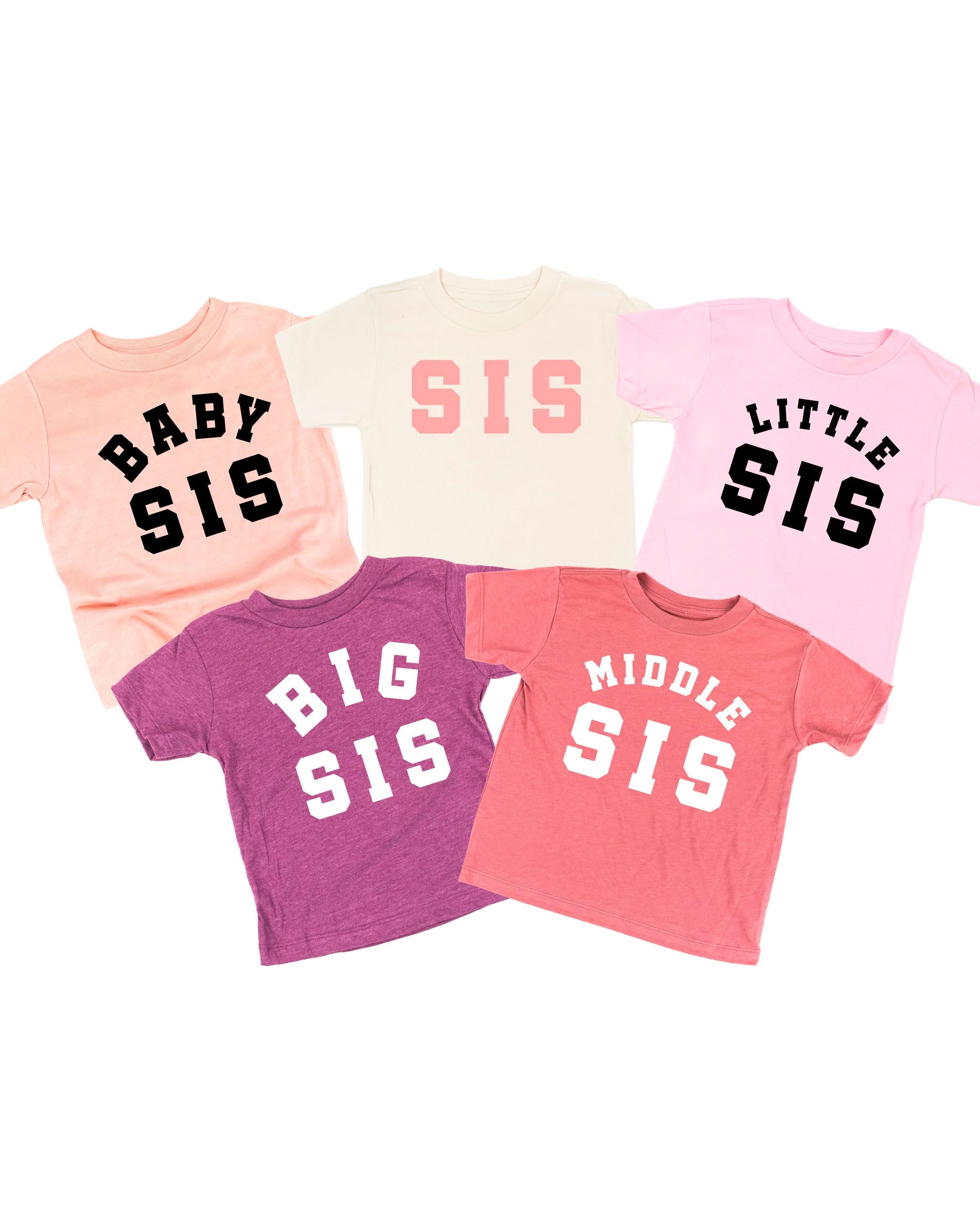 Varsity 'Sis' Sibling Tees - (Choose Your Role) - Child Tee